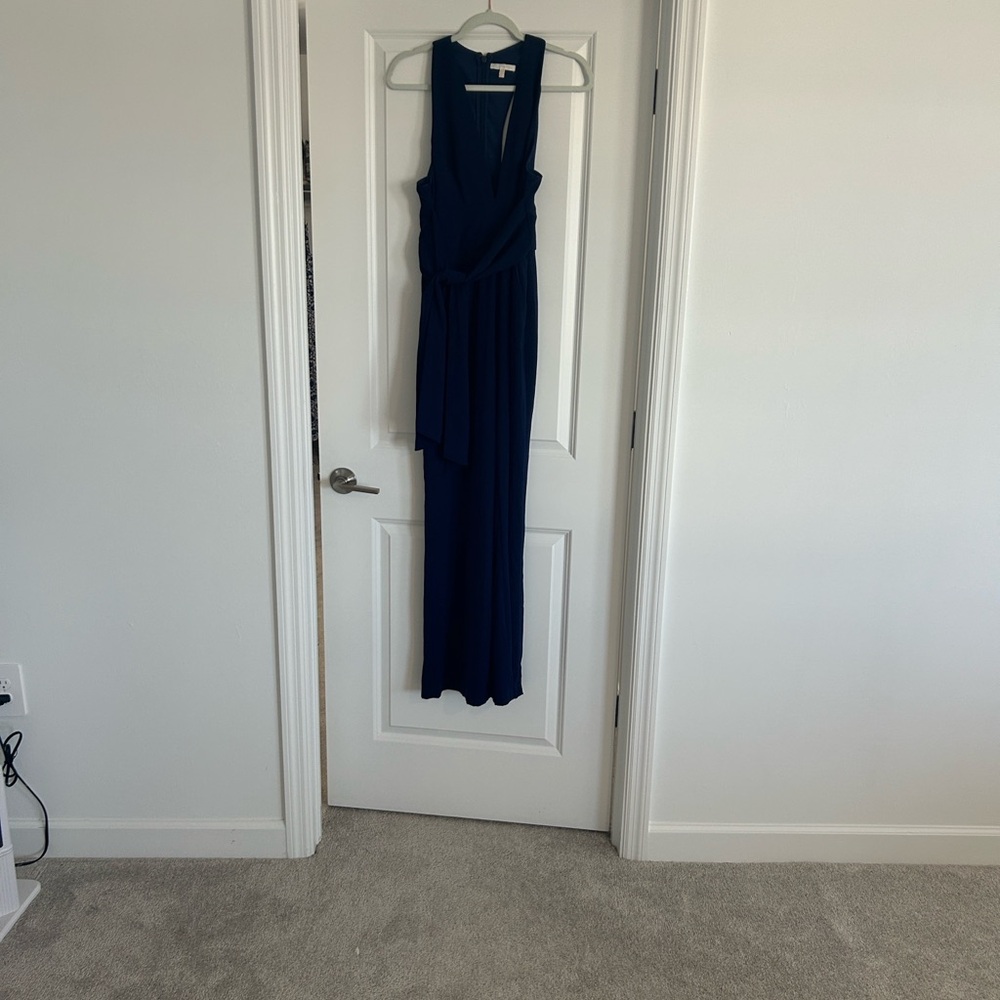 Chic Deep Blue Sleeveless Jumpsuit - Picture 4 of 4
